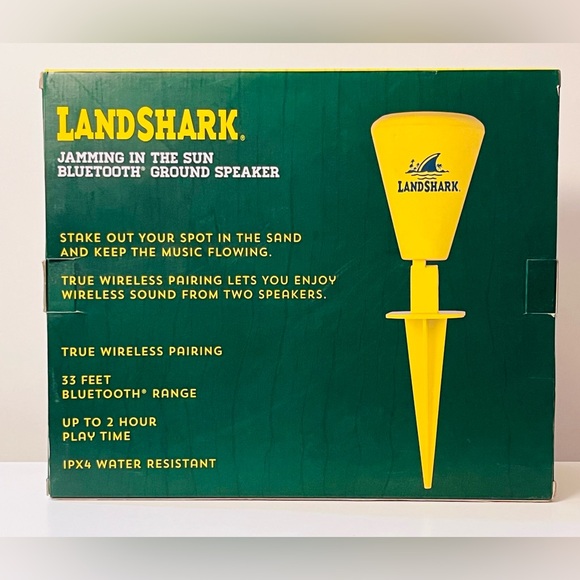 LandShark Jamming In The Sun Bluetooth Ground Speaker Beach/Pool - Picture 2 of 5